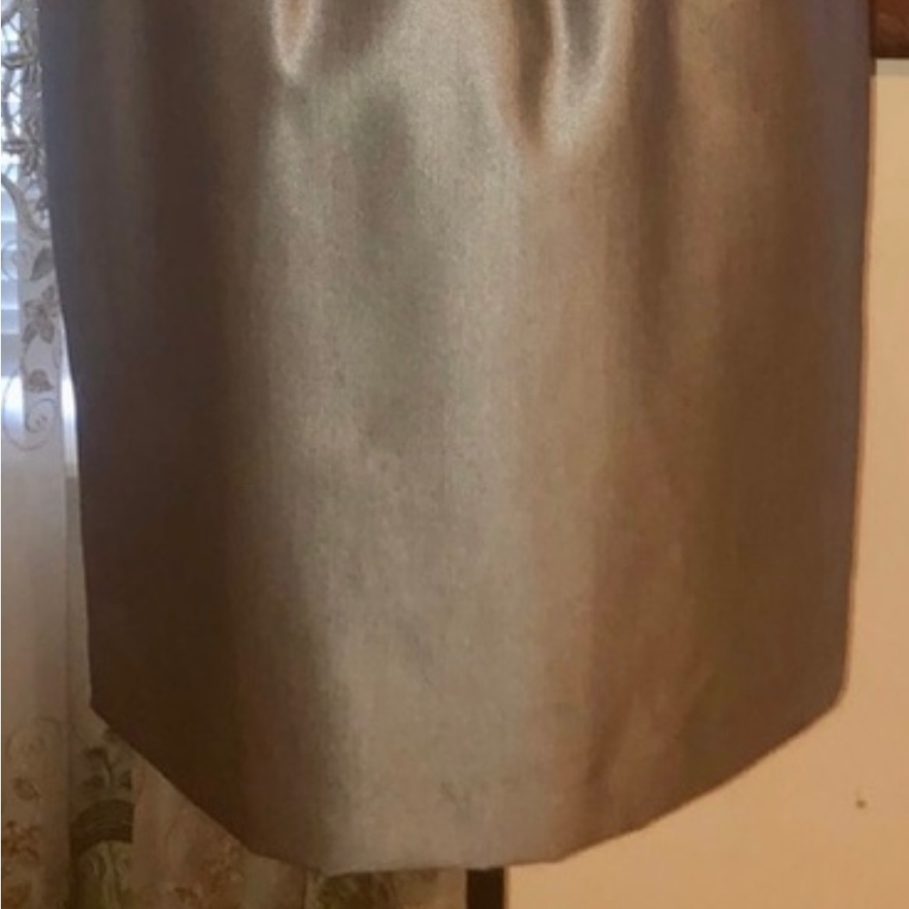 ✅🆕Calvin Klein🤎  gray satin dress - Picture 3 of 8